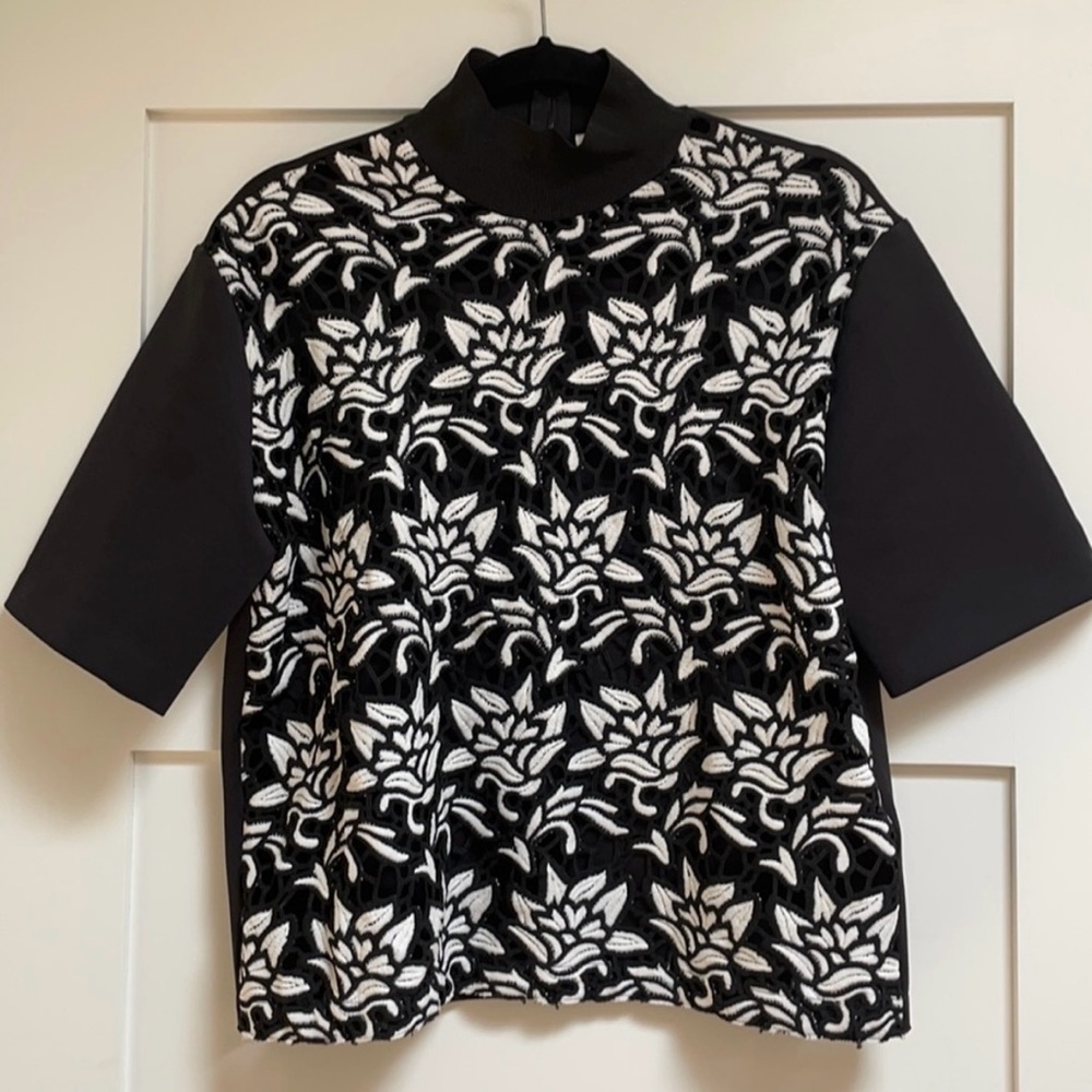Sandro floral Lace shirt